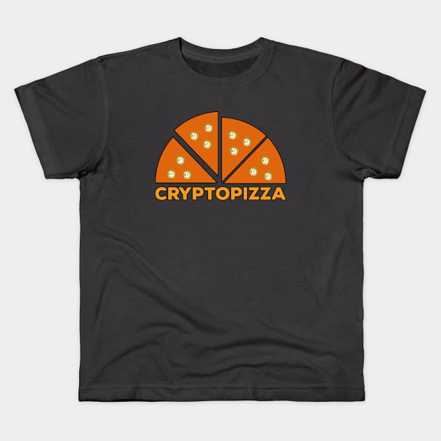 Cryptopizza Dogecoin Kids T-Shirt by DiegoCarvalho